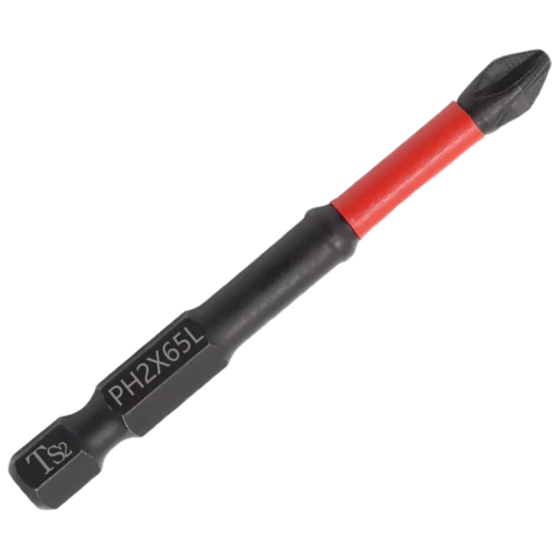 工拍档 PH2×65mm 十字防滑批头 10支 磷化黑 1元 包邮