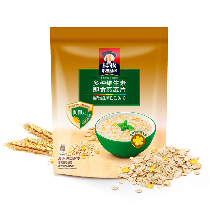 88VIP：桂格 即食燕麦片 原味 688g 袋装 11.95元