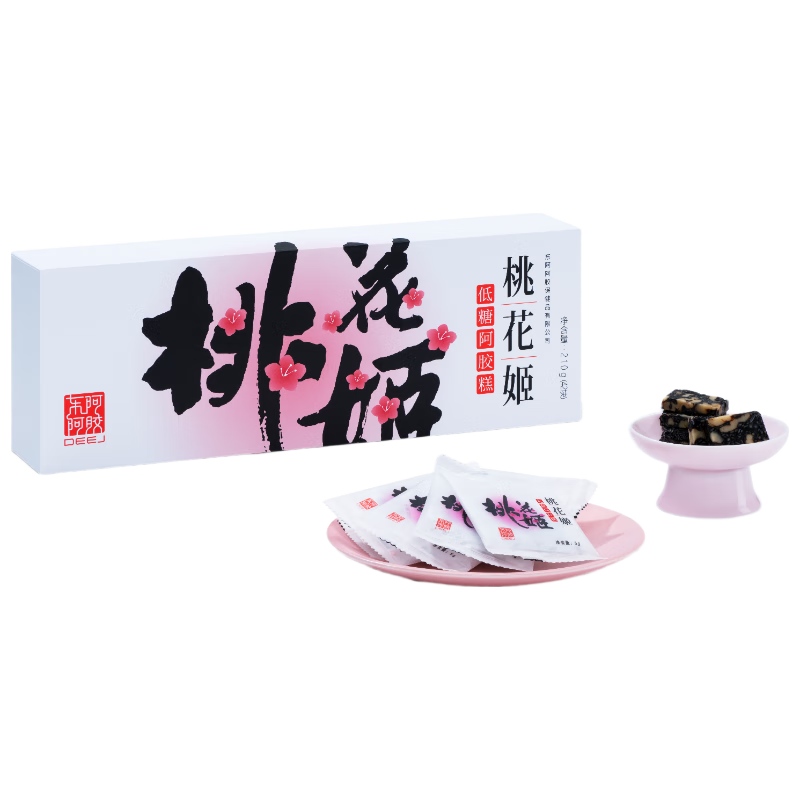 东阿阿胶 桃花姬低糖款阿胶糕 210g 礼盒装 156.14元（需用券）