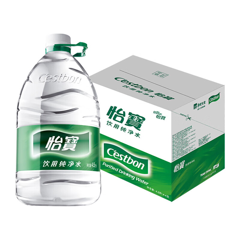 怡宝 饮用纯净水 JD物流 4.5L*4瓶*4件 +凑单品 83.96元（20.99元/件）+凑单品