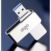 需首购：aigo 爱国者 U330 USB 3.2 旋转U盘 银色 64GB USB-A 24.9元包邮