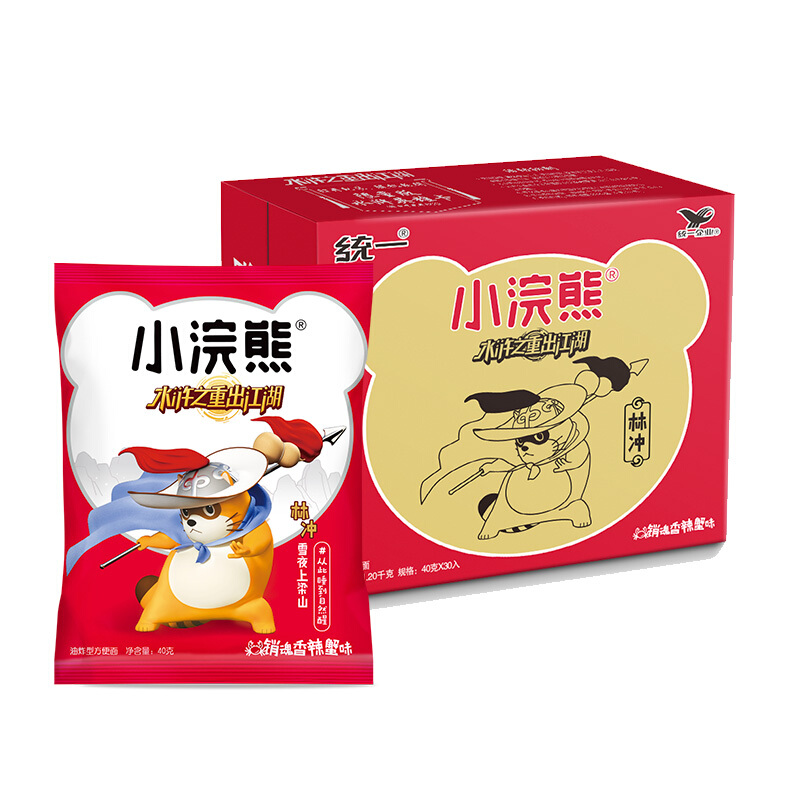 统一 小浣熊 香辣蟹味干脆面 35g*30包 26.8元