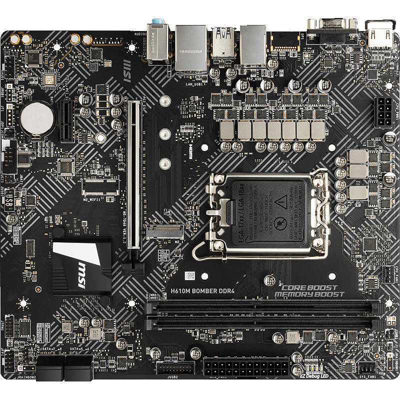 概率券、plus：微星（MSI）H610M BOMBER DDR4 爆破弹电脑主板 支持CPU 12490F/12400F/13