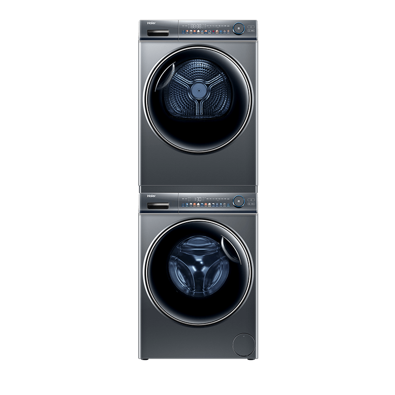 再降价、PLUS会员：Haier 海尔 平嵌洗烘套装 10KG滚筒洗衣机全自动+双擎热泵