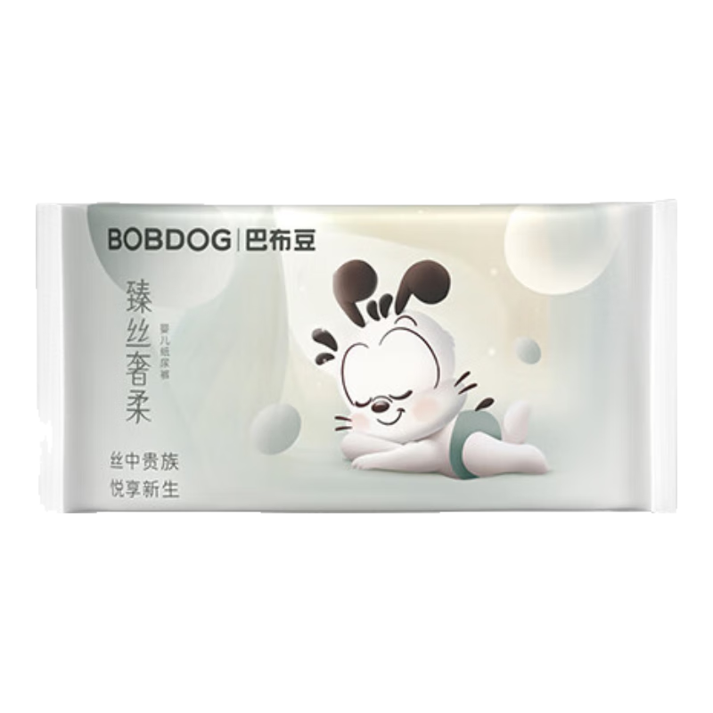 Plus会员：巴布豆（BOBDOG）臻丝奢柔纸尿裤奢护透气试用装 L6片 3.59元（京东