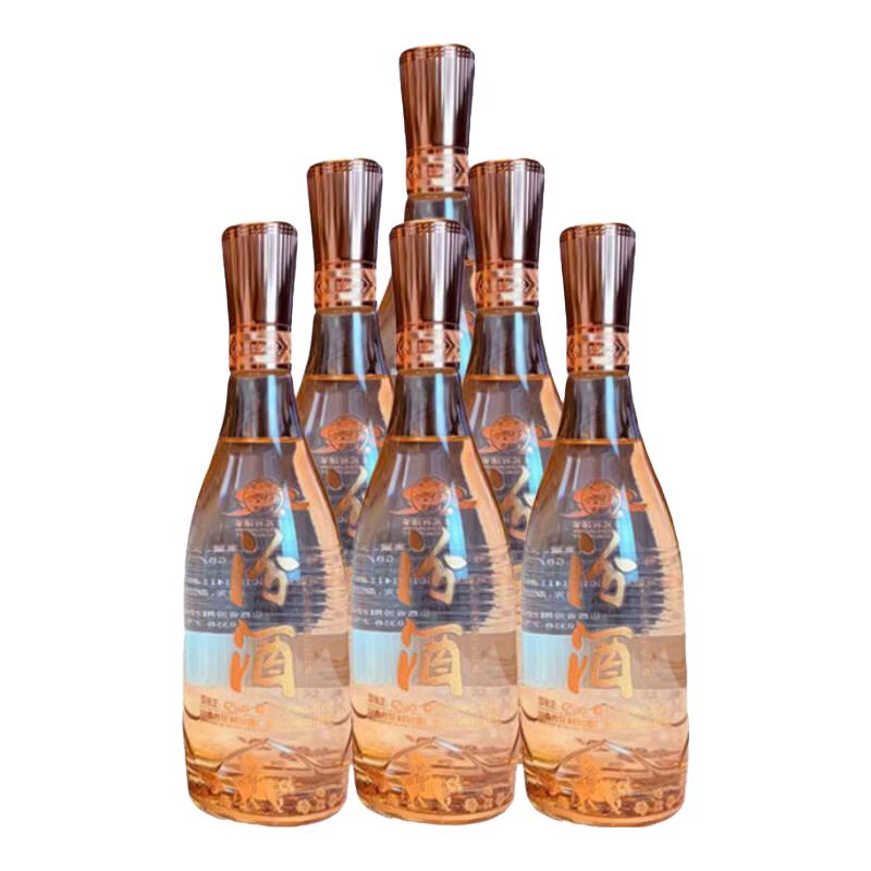 汾酒 玻汾白酒6瓶 42度 475mL 6瓶 牧童水晶汾酒 新品 479.98元