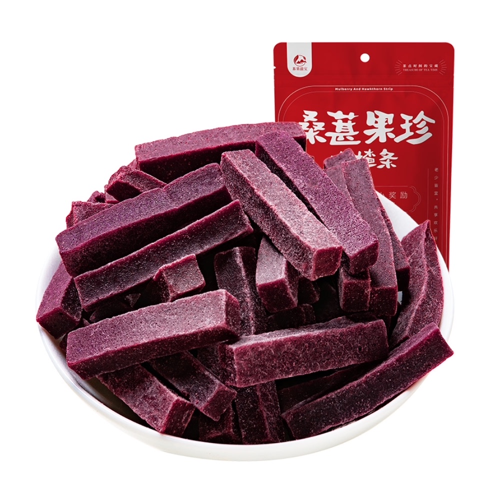 茶果滋宝 桑葚果珍山楂条 200g 6.56元