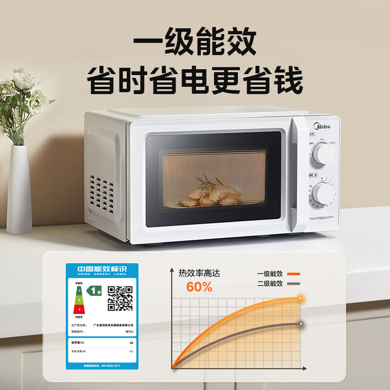 Midea 美的 M13J 变频家用微波炉 18L 246.15元包邮（双重优惠）