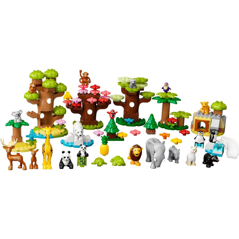 LEGO 乐高 积木拼装得宝10975 世界野生动物大颗粒积木桌儿童玩具儿童节礼物 