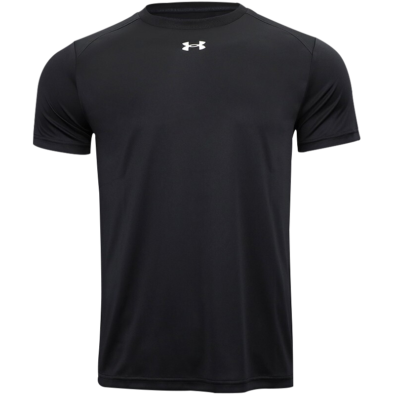 安德玛 UA安德玛运动短袖T恤速干男女款夏宽松黑色透气吸汗简约跑步户外 