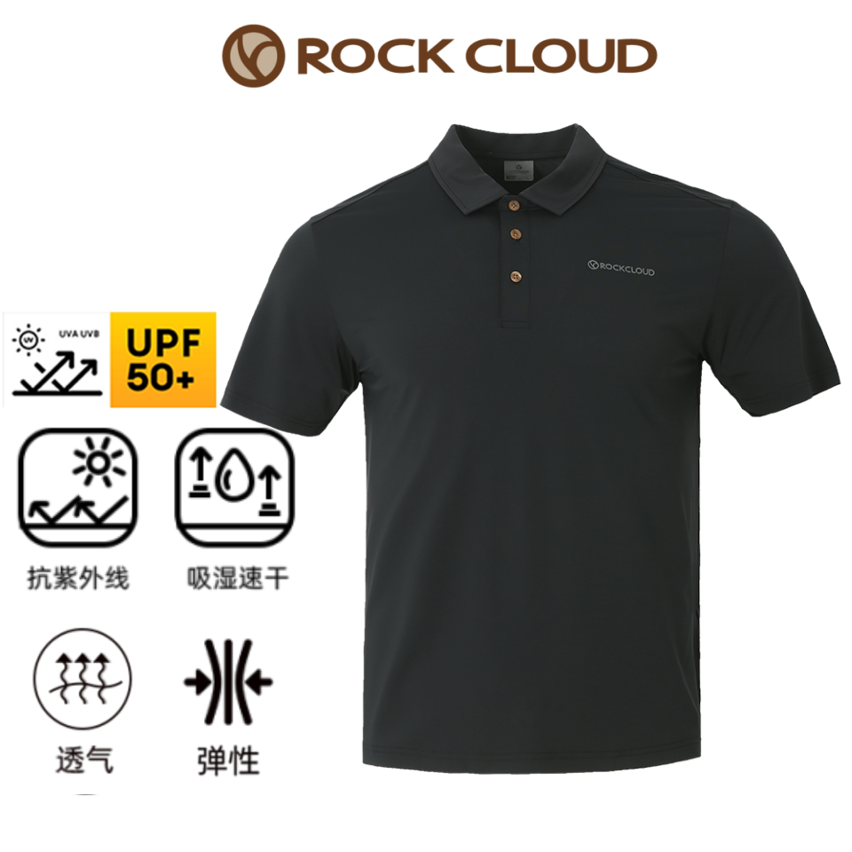 Rock Cloud 岩云春夏新款透气男士短袖户外休闲运动吸湿速干男士polo衫短袖 37.