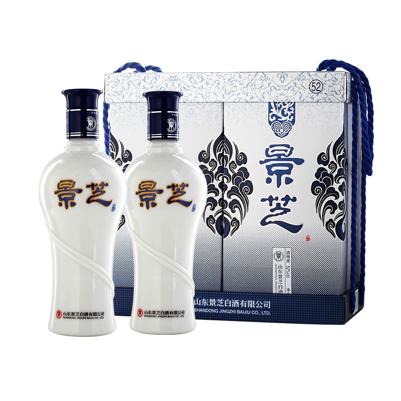 景芝 青花白酒 浓香型山东景阳春白酒 52度 500mL 6瓶 整箱装 194.76元（需用券