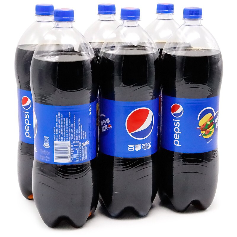 pepsi 百事 可乐 Pepsi 碳酸饮料整箱 2L*6瓶 (新老包装随机发货) 百事出品 26.72