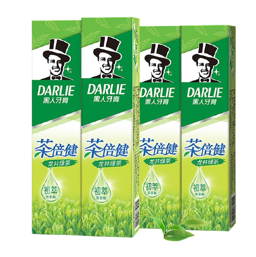 DARLIE 好来 原黑人)茶倍健龙井绿茶牙膏清新口气 护龈健齿 4支共480g 36.81元