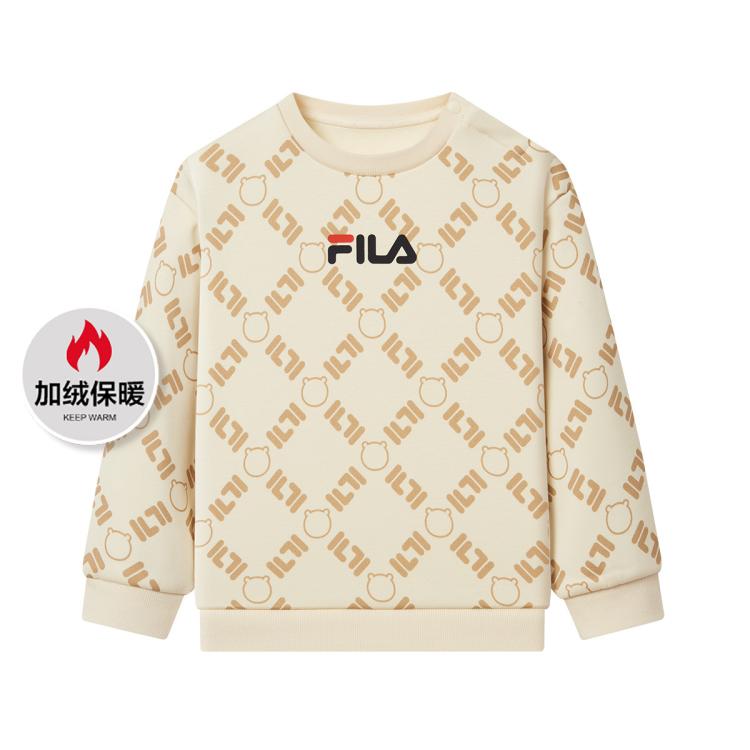 FILA 斐乐 男婴幼童（80-100）男童冬季保暖针织套头衫卫衣 129元