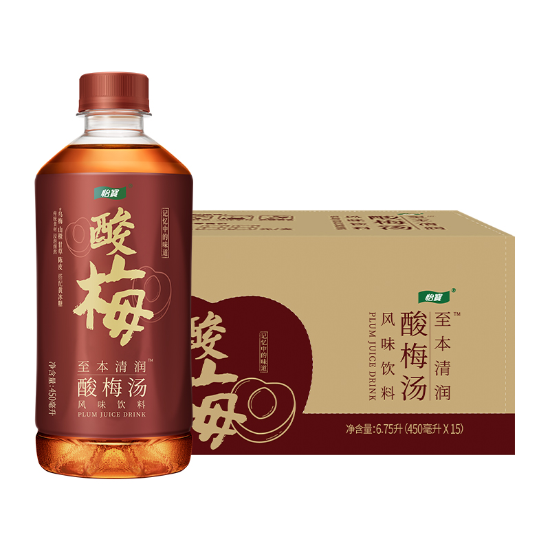 C'estbon 怡宝 至本清润 酸梅汤 饮料 450ml*15瓶/整箱装饮料 450mL 15瓶 42.9元（需