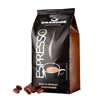 GRANDOS 格兰特 GRANDOS 意式特浓阿拉比卡咖啡豆1kg 德国原装进口 现磨 中深度