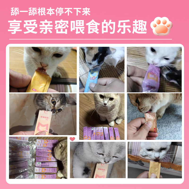 露思 猫条100支整箱猫零食补充营养增肥发腮罐头补水猫咪零食主食 12.9元（