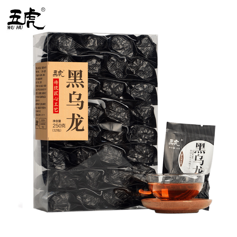 WU HU 五虎 特级 黑乌龙茶 250g 26元（需用券）