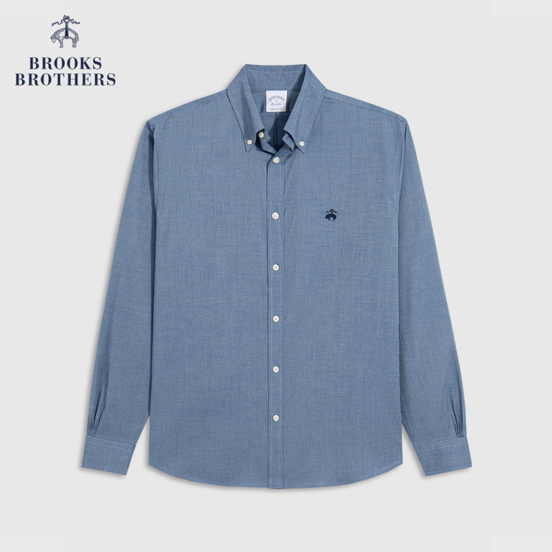 Brooks Brothers 男士24秋冬新牛津纺扣结领logo休闲衬衫 621元