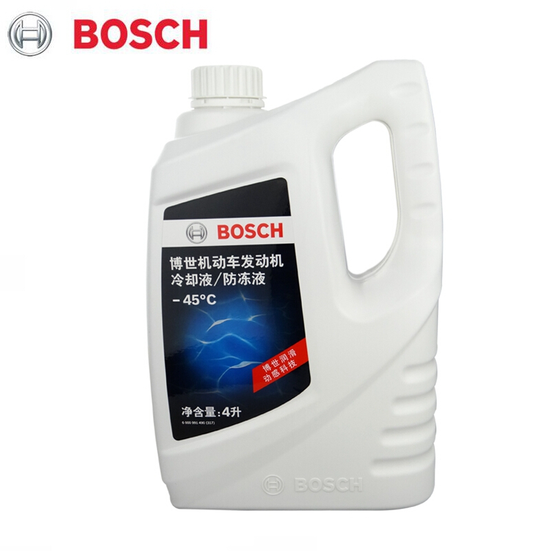 BOSCH 博世 防冻液 汽车水箱发动机通用冷却液 红色 -45C 4L 别克新君越/新君威