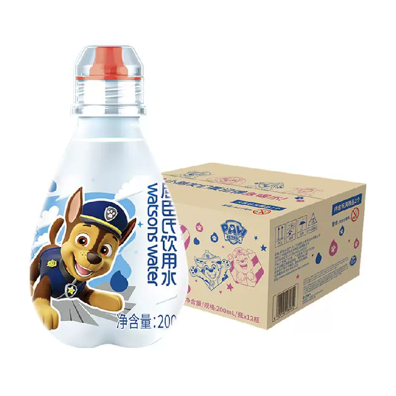 屈臣氏 饮用水儿童汪汪队200ml*12瓶 x2件 25.08元/件（需拍2件，共50.15元+210淘