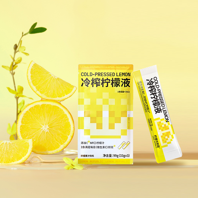 Lemon Republic 柠檬共和国 冷榨NFC低糖柠檬汁/西梅汁33g 23.9元（需用券）