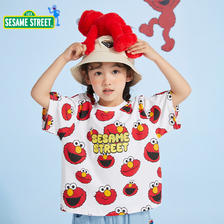 PLUS会员：SESAME STREET 芝麻街 儿童短袖t恤 任选3件 33.5元包邮（合11.17元/件）