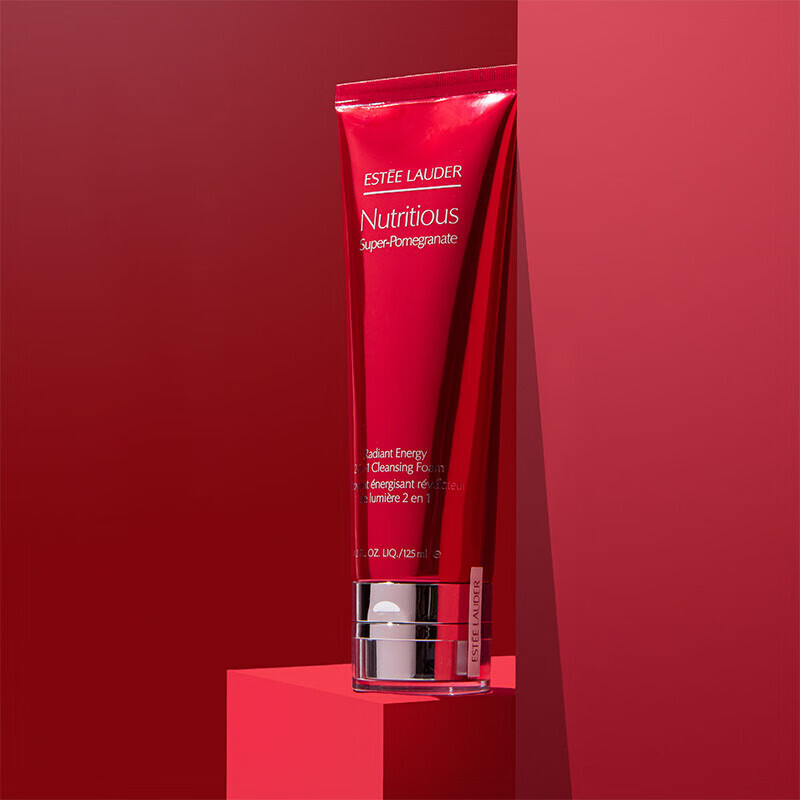 雅诗兰黛鲜活亮采红石榴二合一洁面乳125ml145元包邮需用券