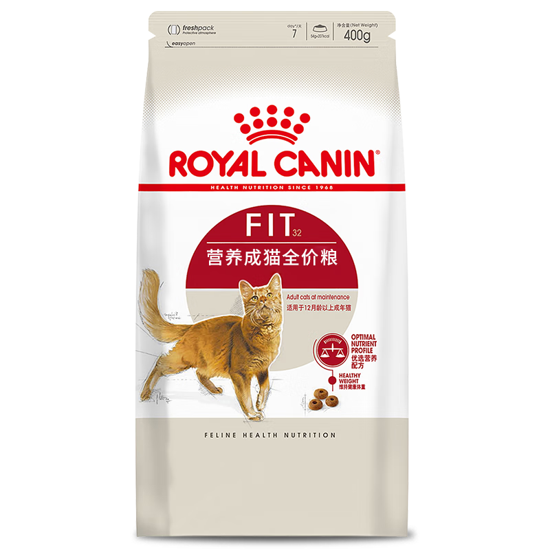 ROYAL CANIN 皇家 营养成猫全价粮 F32 6.5kg 266元（需用券）