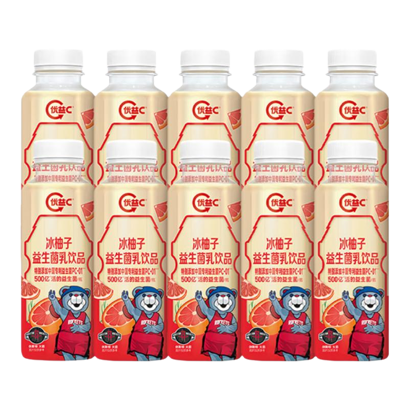 蒙牛 优益C 冰柚子风味饮料300ml*10瓶 29.88元