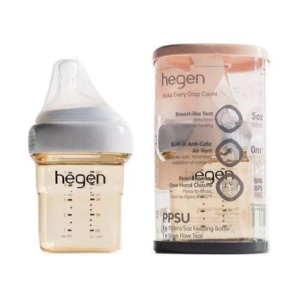 PLUS会员：hegen PPSU奶瓶套装 2只装 150ml 0-3月 166.65元（需用券）