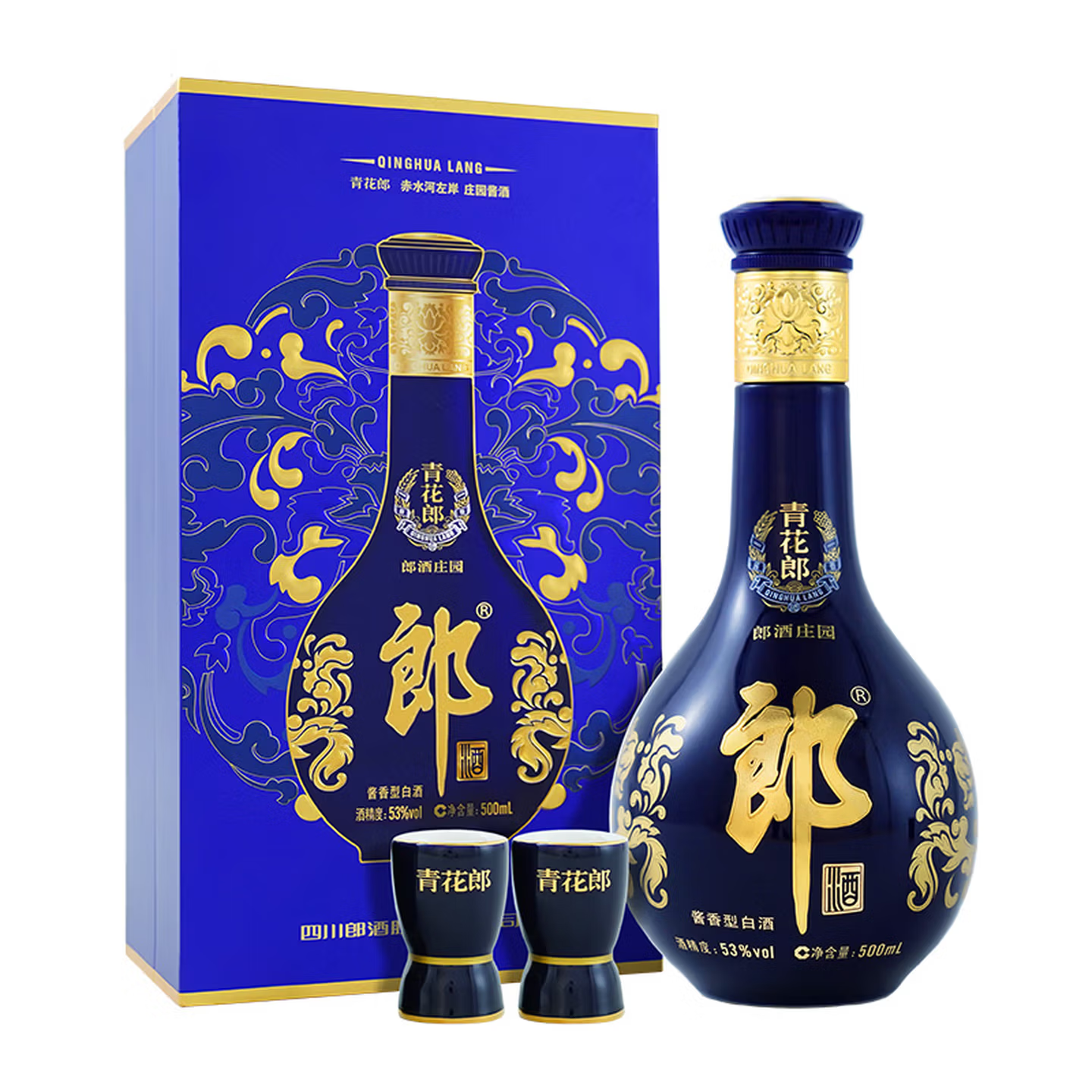 郎酒 青花郎酒 天宝洞藏 陈酿 53%vol 酱香型白酒 500ml 礼盒装 570元（需用券）