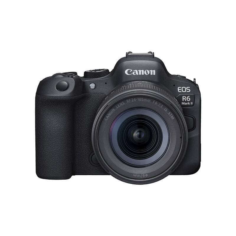 Canon 佳能 EOS R6 Mark II 全画幅 微单相机 黑色 24-105mm F7.1 标准变焦镜头 单头套