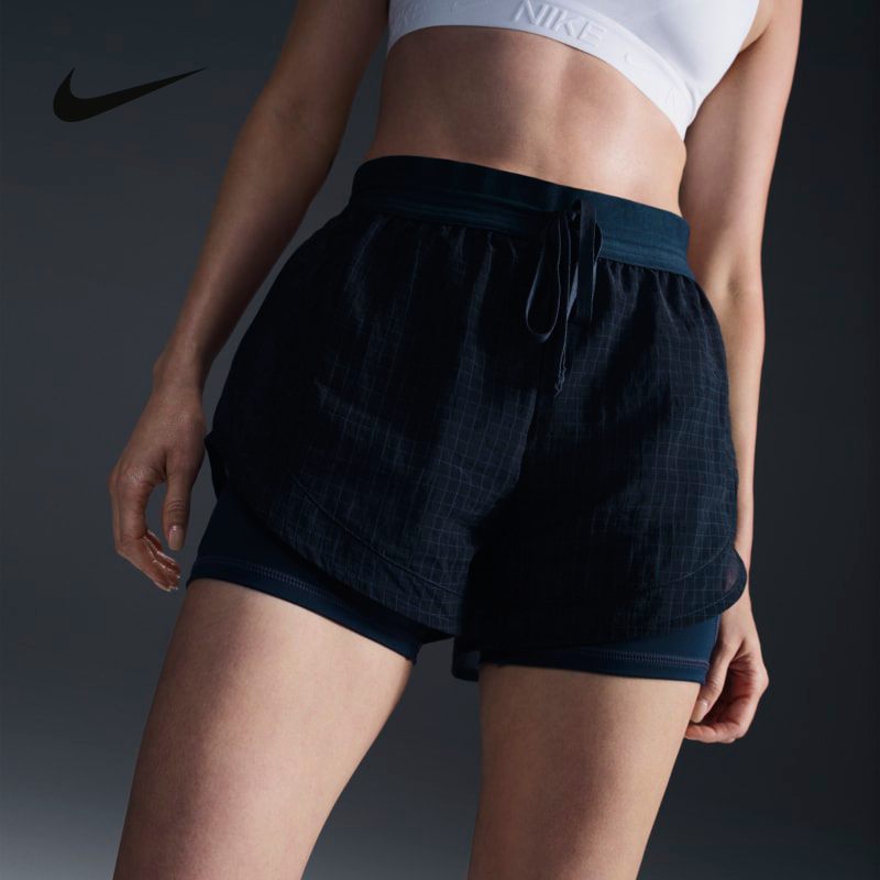 NIKE 耐克 女子运动训练骑行速干透气二合一跑步速干短裤FV6362-478 321元