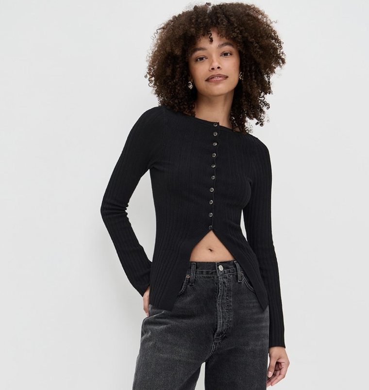 Free People East Side 针织开衫 4折 $51.2（约354.21元）