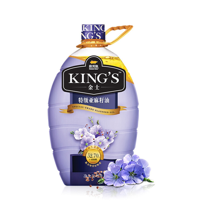 金龙鱼 KING'S 特级亚麻籽油4L 89.3元（需用券）