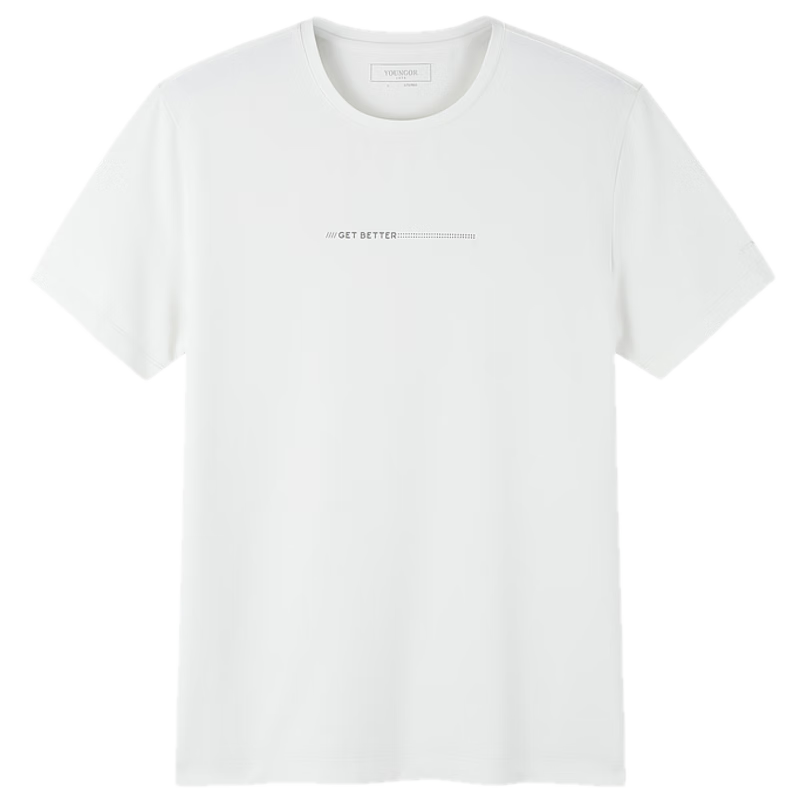 PLUS会员：雅戈尔短袖T恤男2024 VSHQ533107BYA白色 L 198.01元