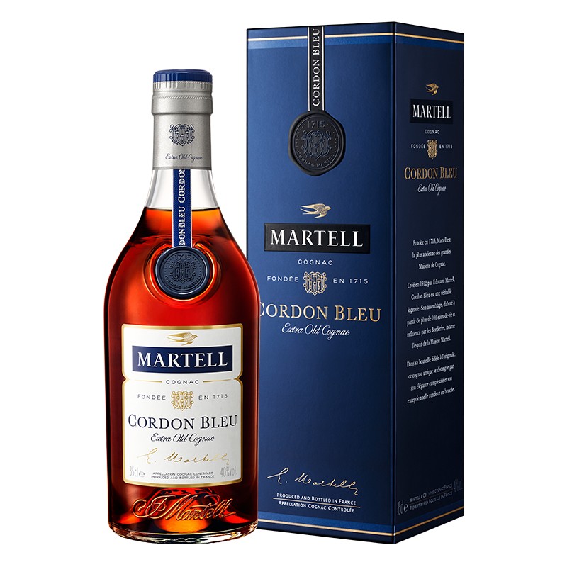 京东百亿补贴：马爹利（Martell） 蓝带XO级 干邑白兰地 洋酒 350ml 543.51元