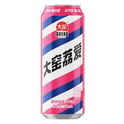 大窑 汽水500ml*8罐（荔爱4罐+柚蜜4罐） 20.9元包邮（需用券）