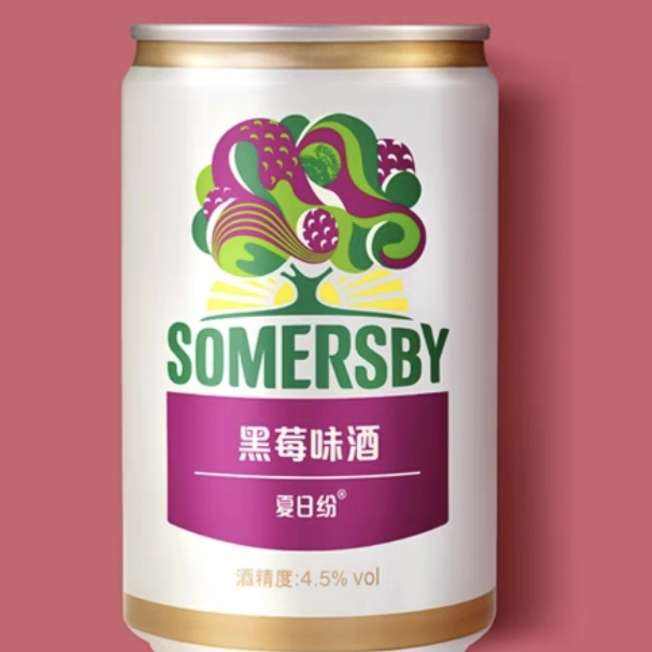 Somersby夏日纷果味气泡酒200ml罐 *12件 28.7元包邮+120淘金币（合2.39元/件）