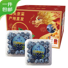 Mr.Seafood 京鲜生 云南蓝莓 2盒装 约125g/盒 15mm+ 新鲜水果礼盒 源头直发 包邮 1