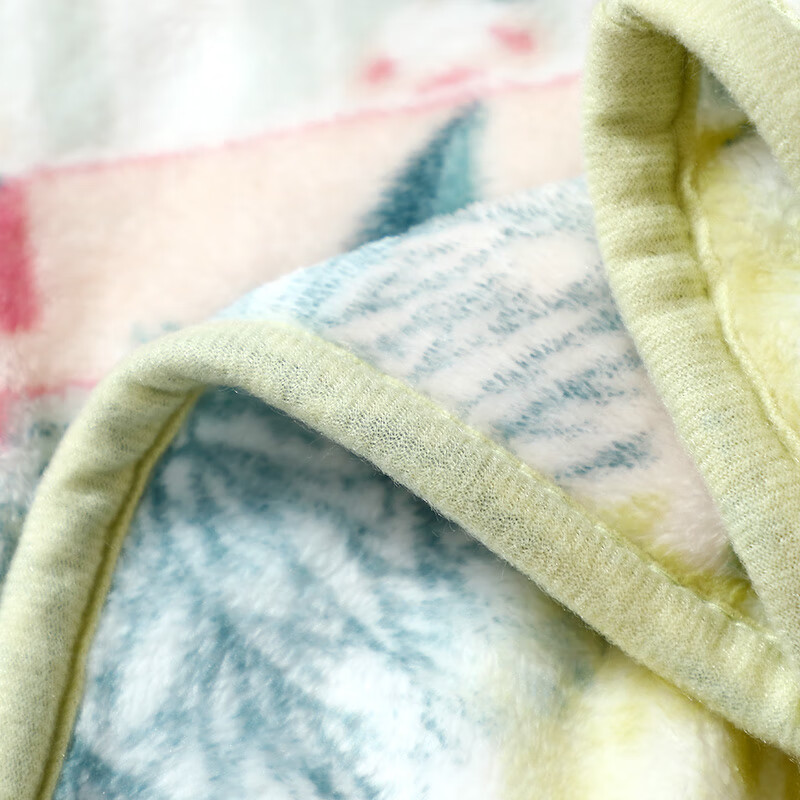 富安娜家纺 毯子秋冬毛毯盖毯保暖办公室午睡毯单人毛毯 印记（180*200cm） 