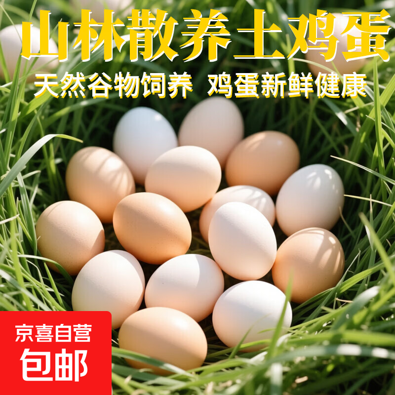 海佑 国产新鲜土鸡蛋 20枚 10.99元