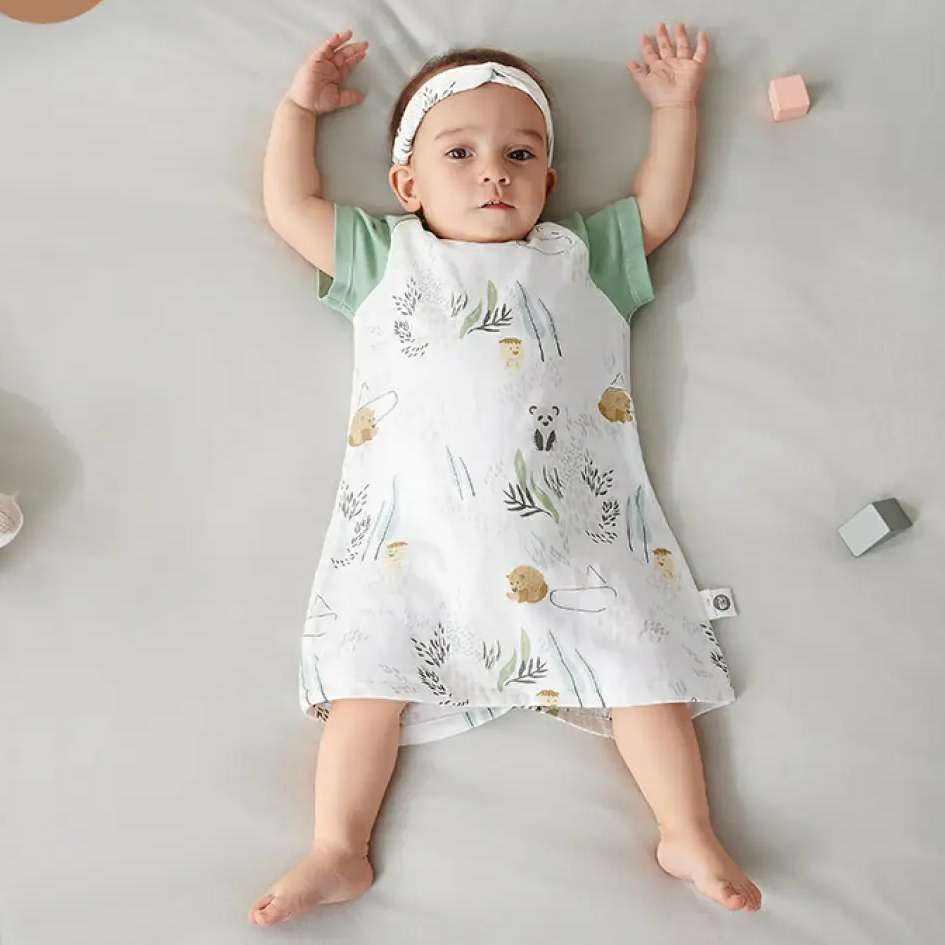 欧孕（OUYUN）婴儿睡袋儿童夏季 竹棉纱布 64元（合32元/件）