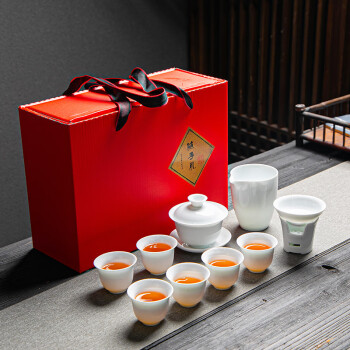 ZISIZ 致仕 德化白瓷茶具套装 10头白瓷茶具+茶礼礼盒 ￥43.9