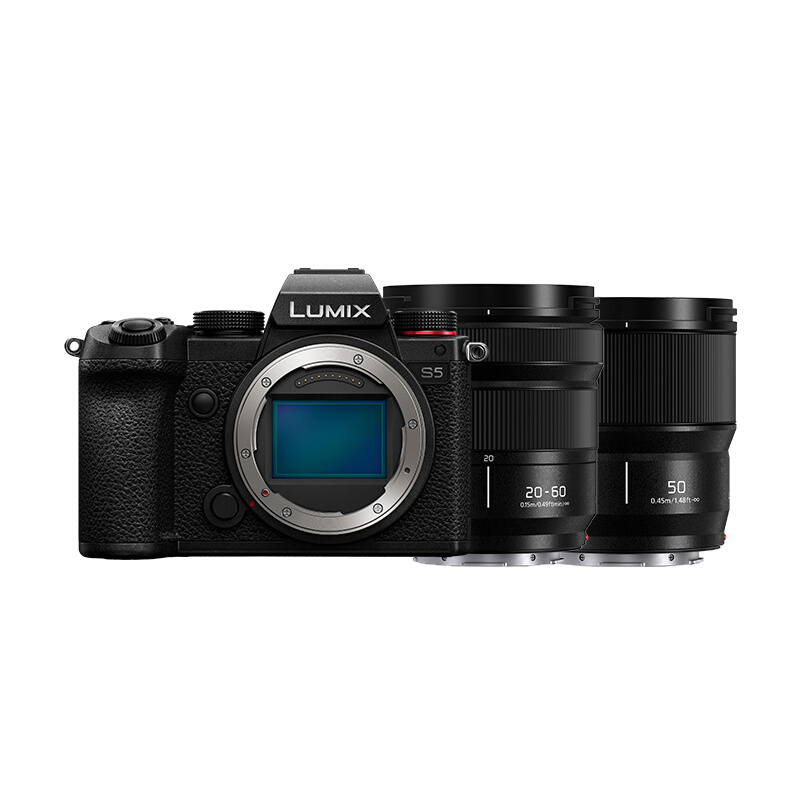 Panasonic 松下 LUMIX S5K 全画幅 Lumix S 20-60mm F3.5 变焦镜头+50mm F1.8 定焦镜头 双头