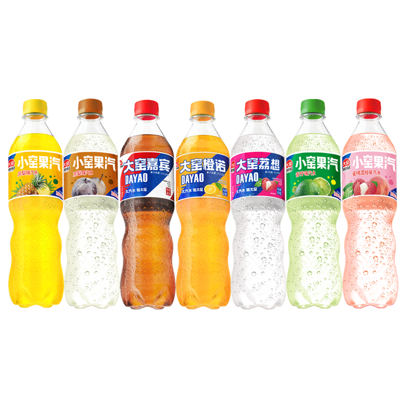 童年的味道 大窑果味汽水任选8瓶*520ml 券后17.88元