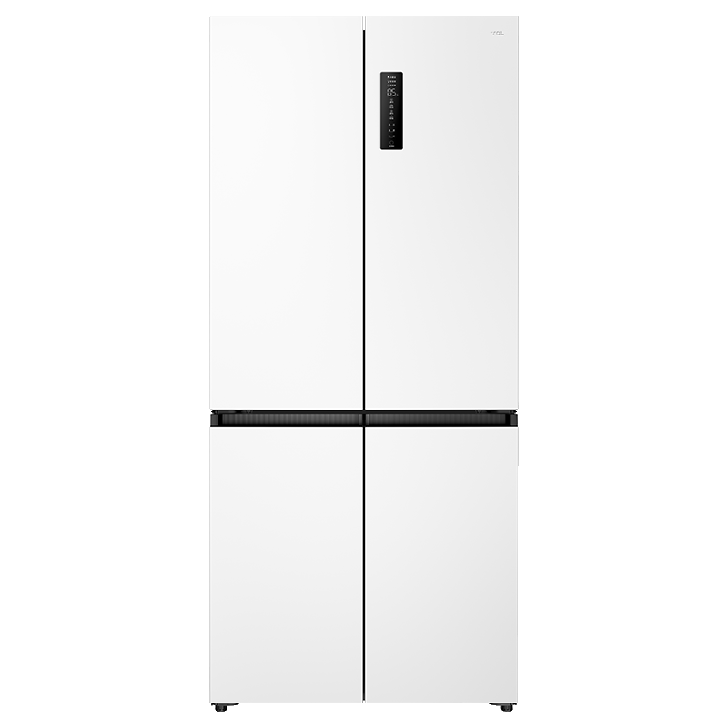 再降价、plus会员：TCL 风冷十字对开门冰箱 450L 白色R450T5-U 2177.8元+9.9购卡