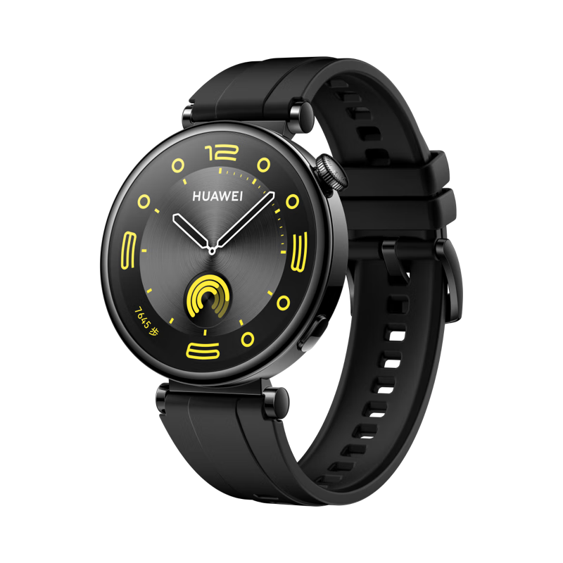 20点、概率券：HUAWEI 华为 WATCH GT4 智能手表 41mm 幻夜黑 氟橡胶表带 1018元